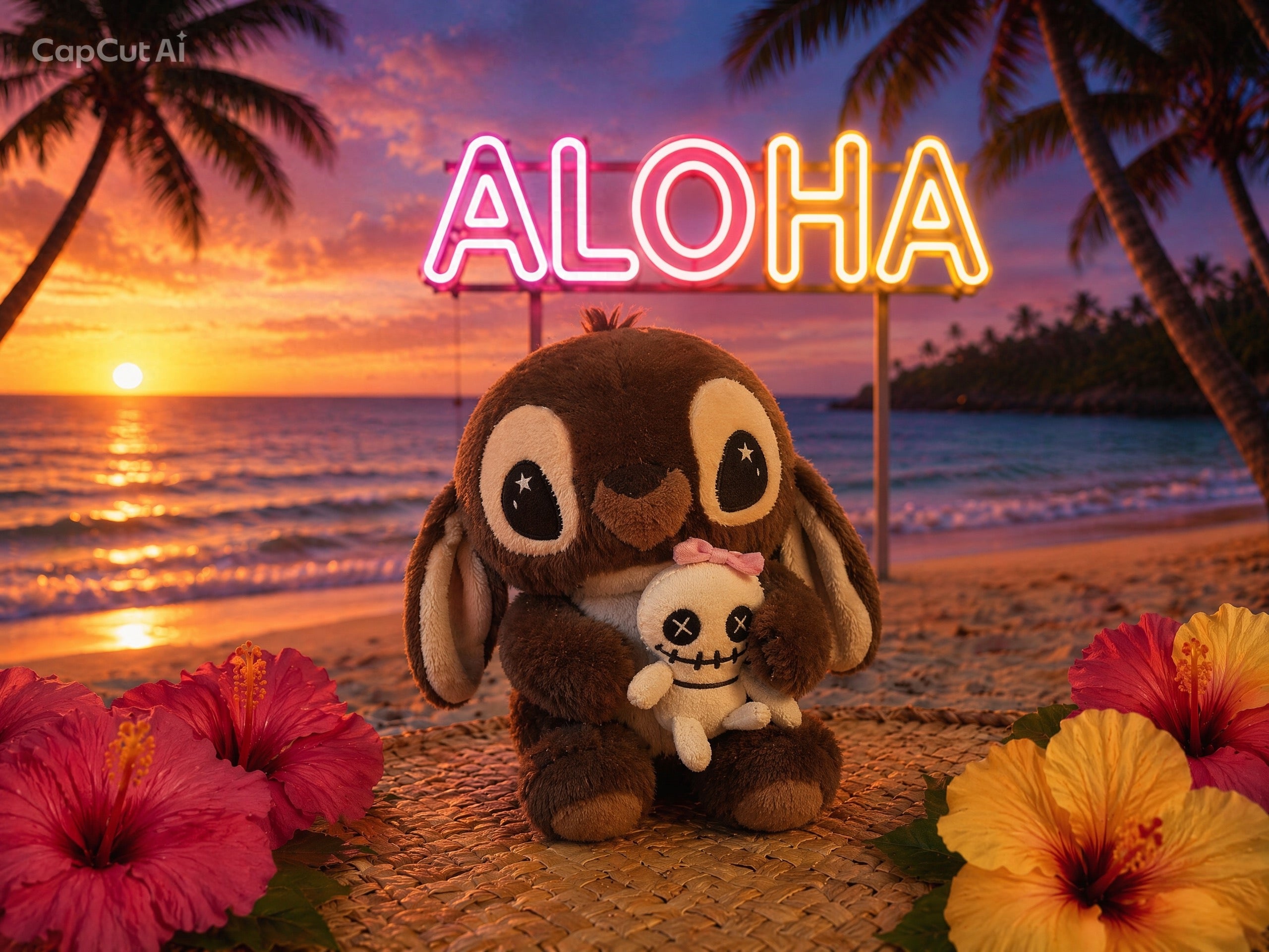 Peluche Aloha Gris